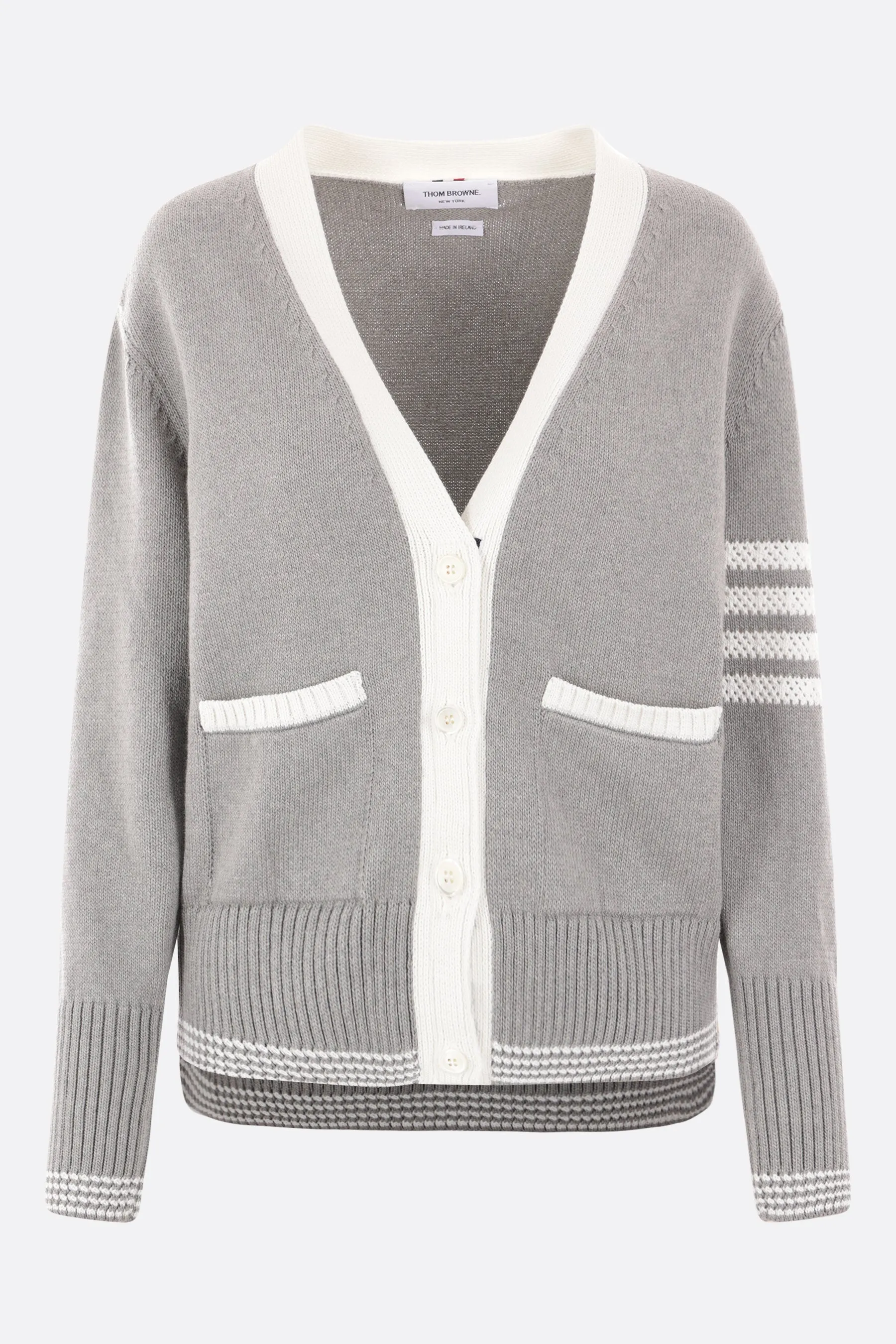 4bar cotton cardigan