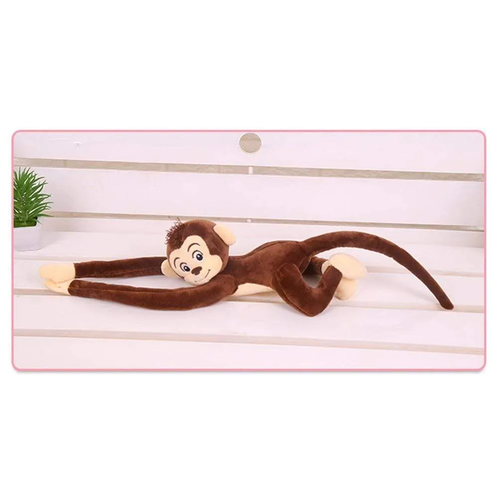 65CM Cute 4 Colors Kawaii Long Arm Tail Monkey Stuffed Doll Plush Toys Curtains Baby Sleeping Appease Animal Doll Birthday Gifts