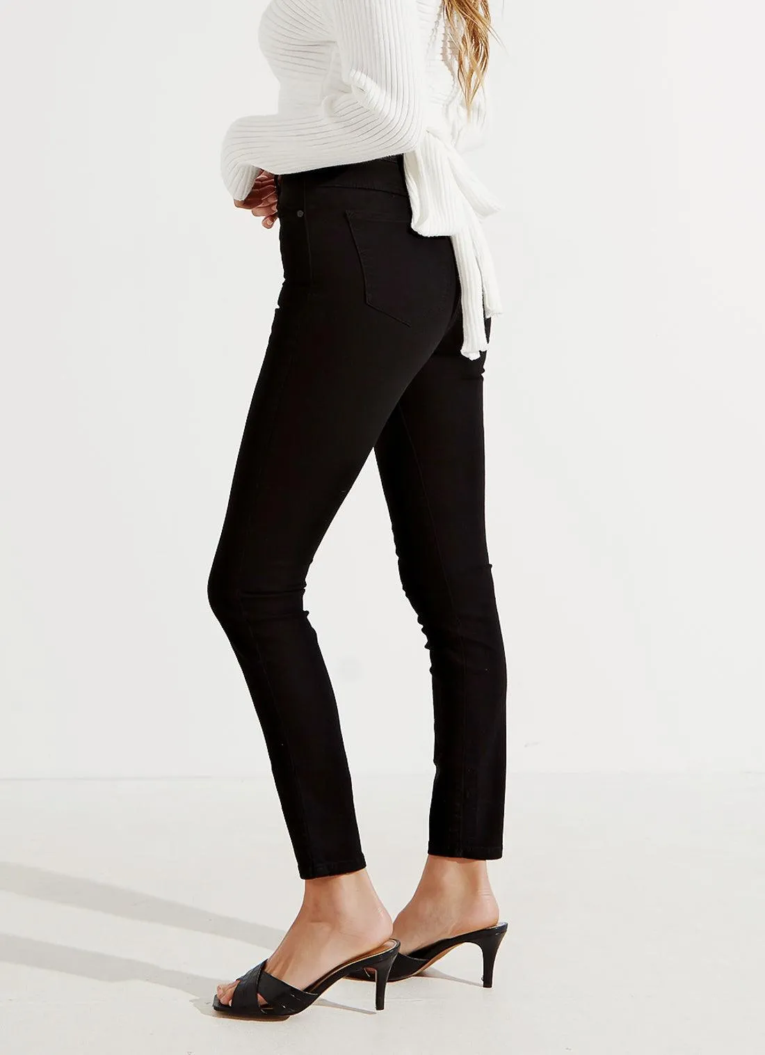 A High Skinny Ankle Basher Jeans - Black Magic