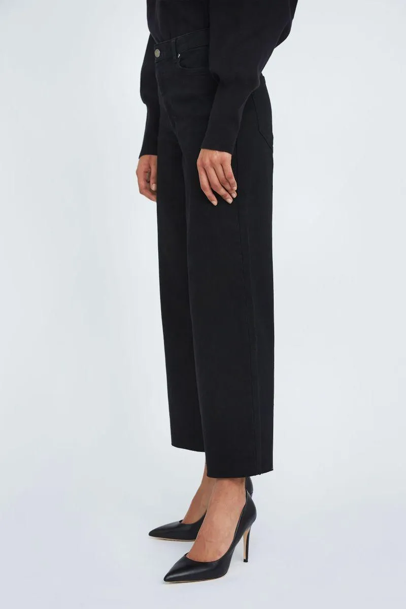 Abby Jeans Ankle Raw Black