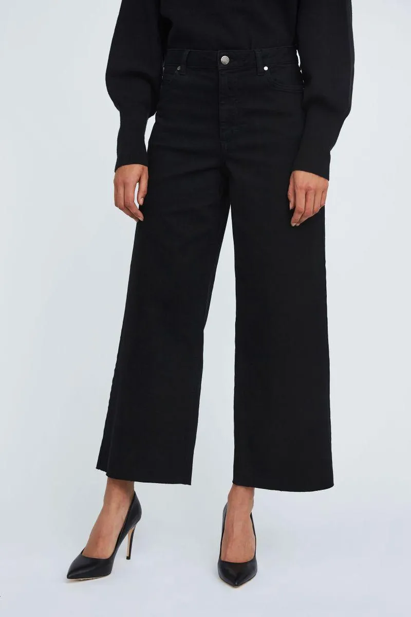 Abby Jeans Ankle Raw Black