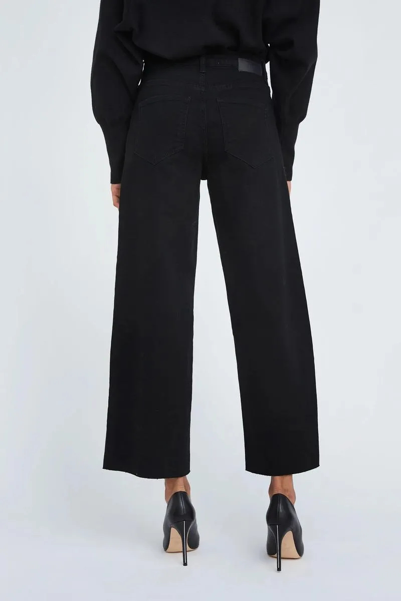 Abby Jeans Ankle Raw Black