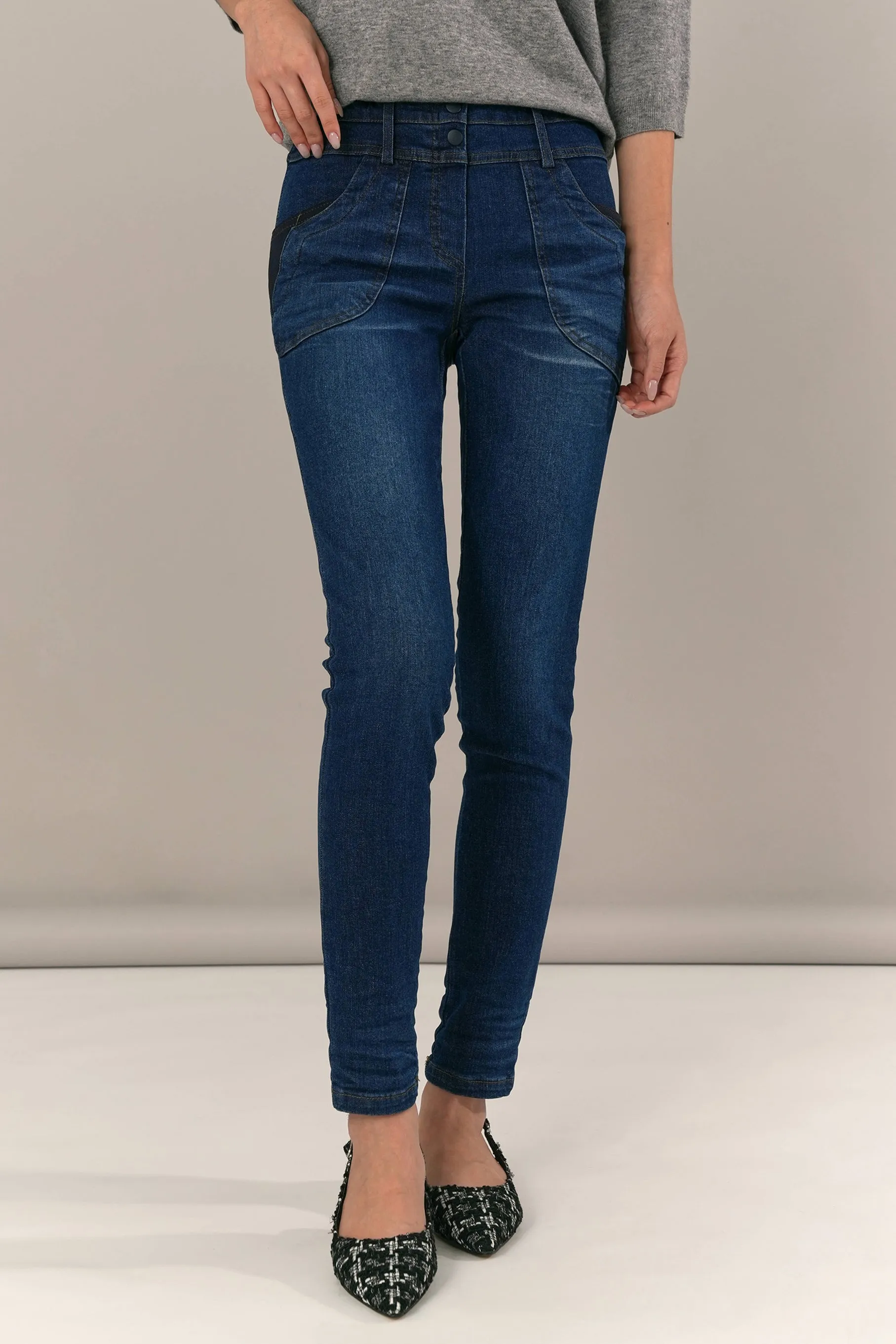 Althea Skinny Jeans, Deep Blue