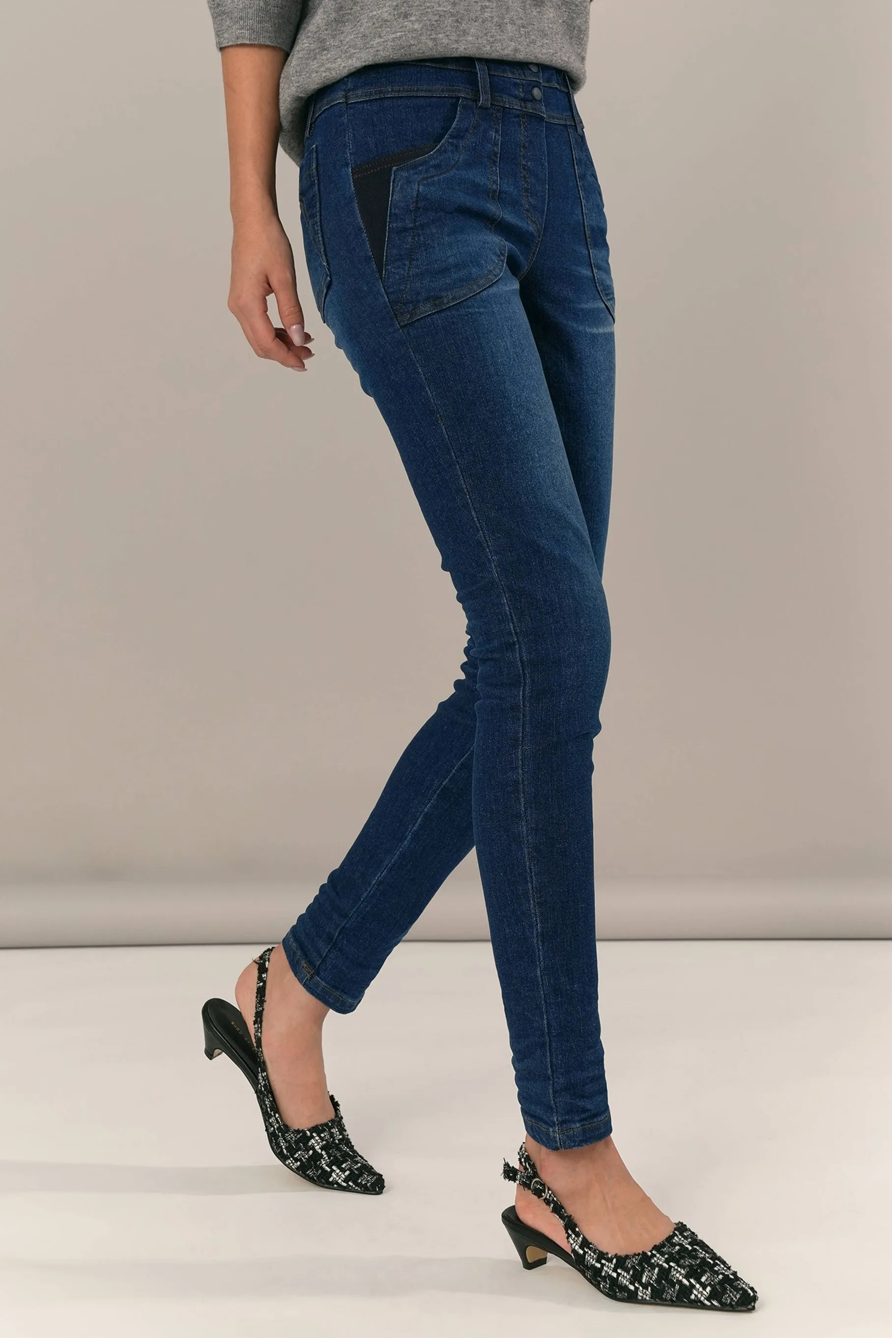 Althea Skinny Jeans, Deep Blue