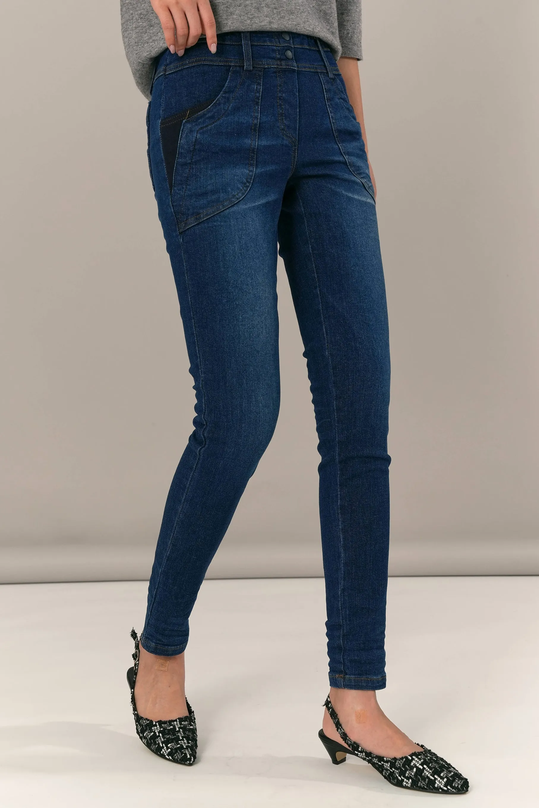 Althea Skinny Jeans, Deep Blue