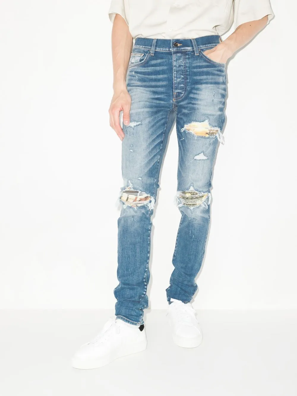 AMIRI Distressed-Effect Skinny Jeans