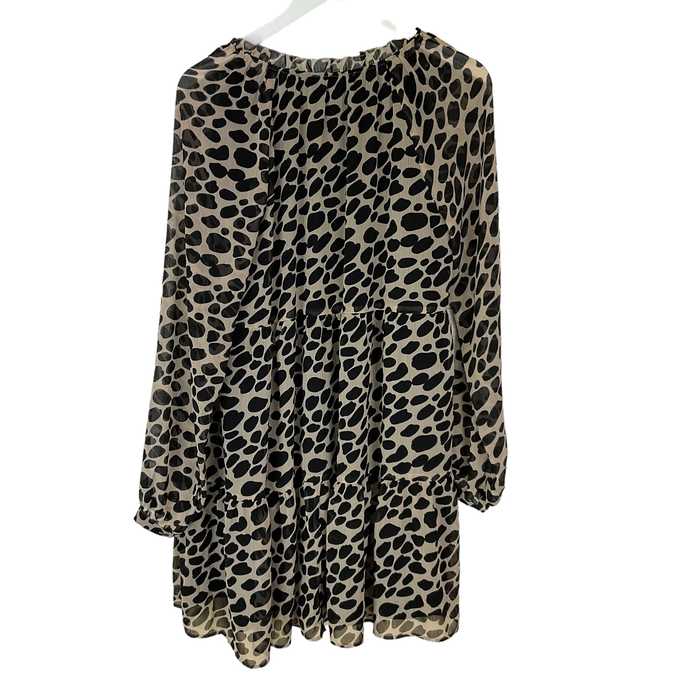 Animal Print Dress Casual Midi Loft, Size M