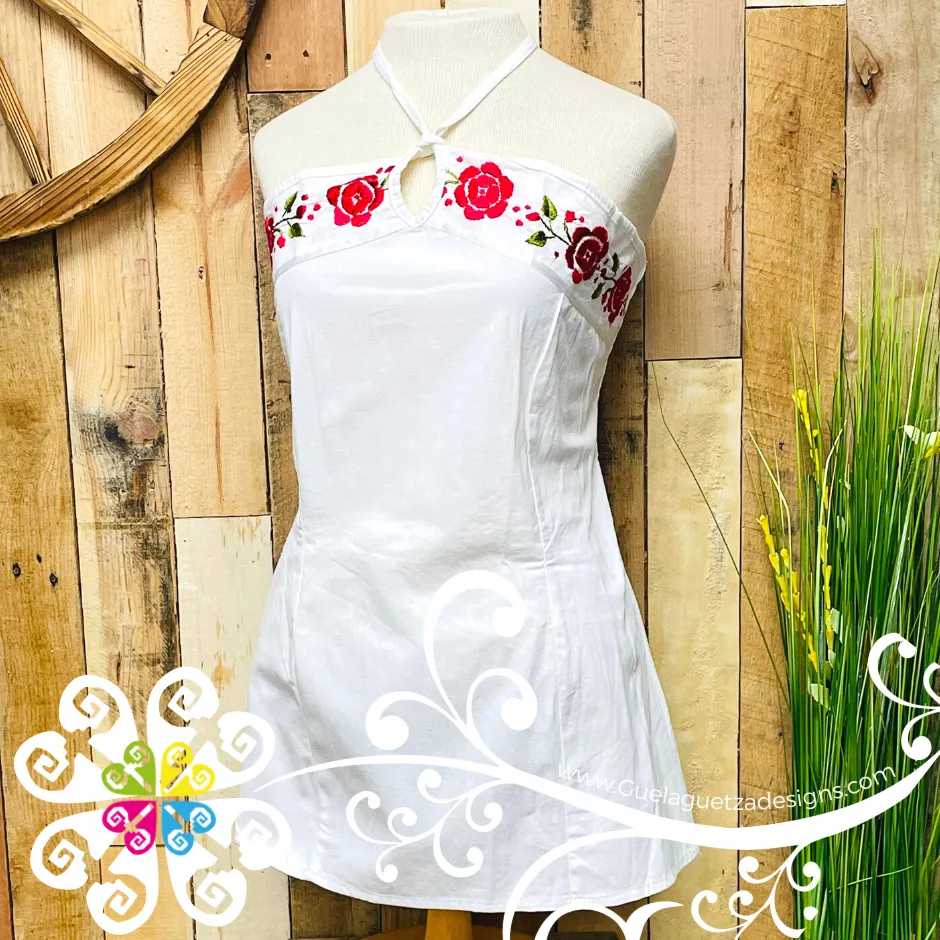 Aro Sleeveless Embroider Blouse - Women Top