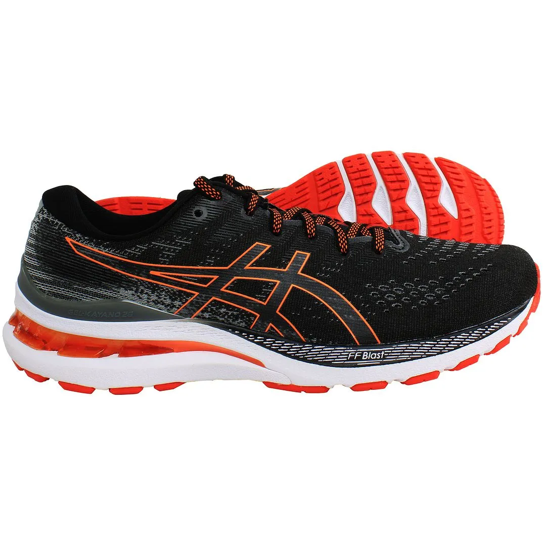 Asics Gel-Kayano 28 Mens Black Running Trainers