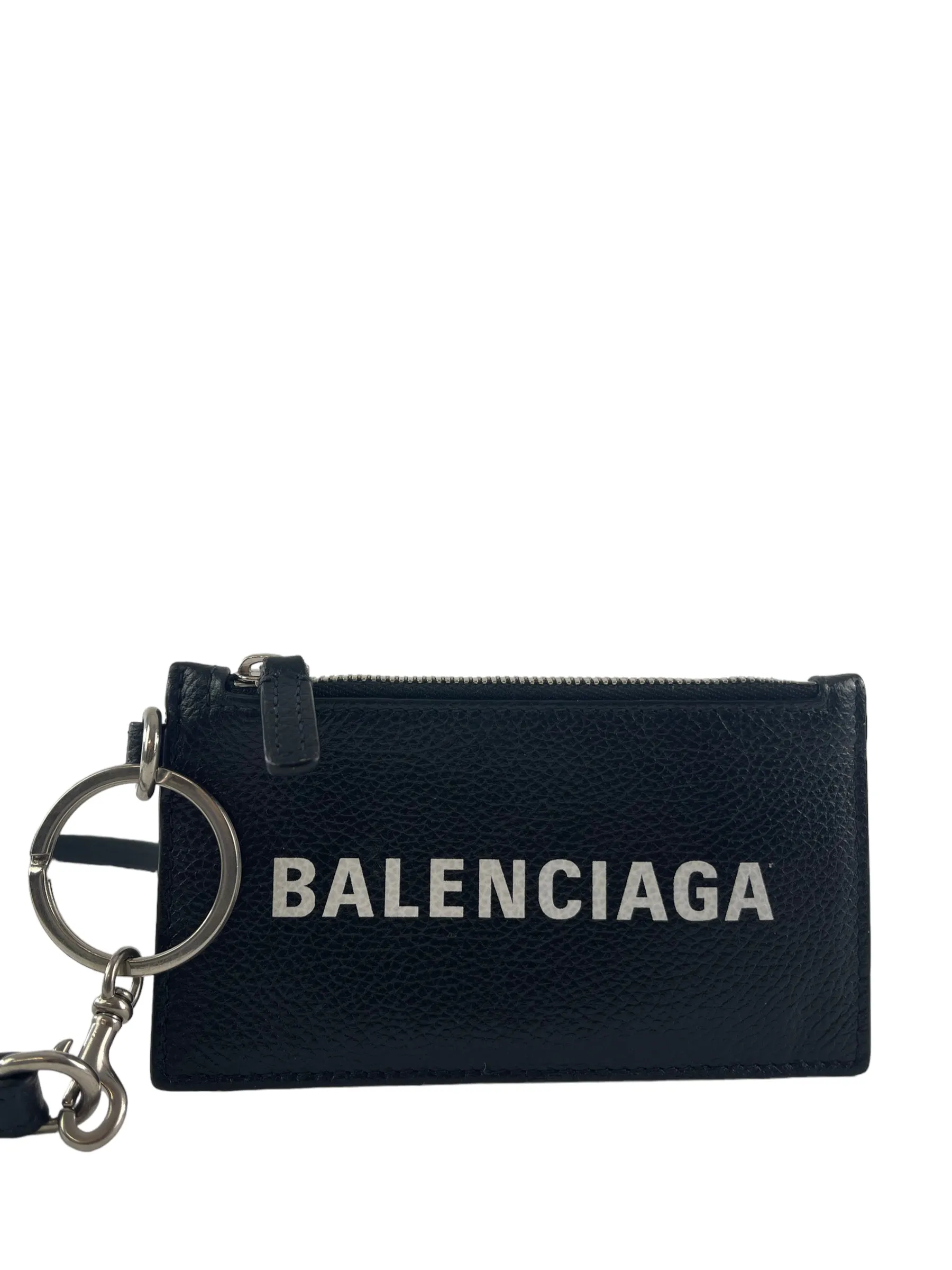 Balenciaga Black Leather Cardholder