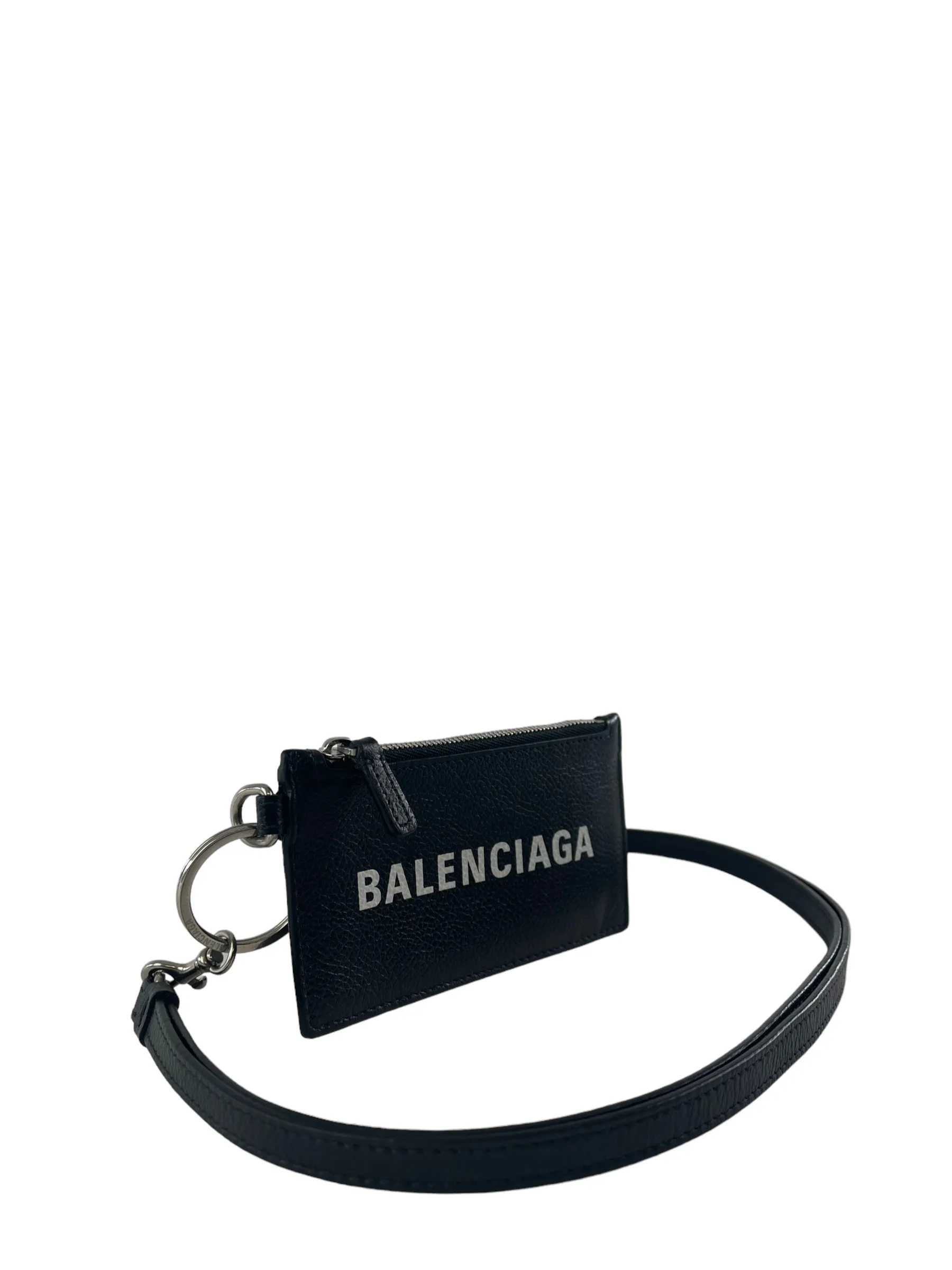 Balenciaga Black Leather Cardholder