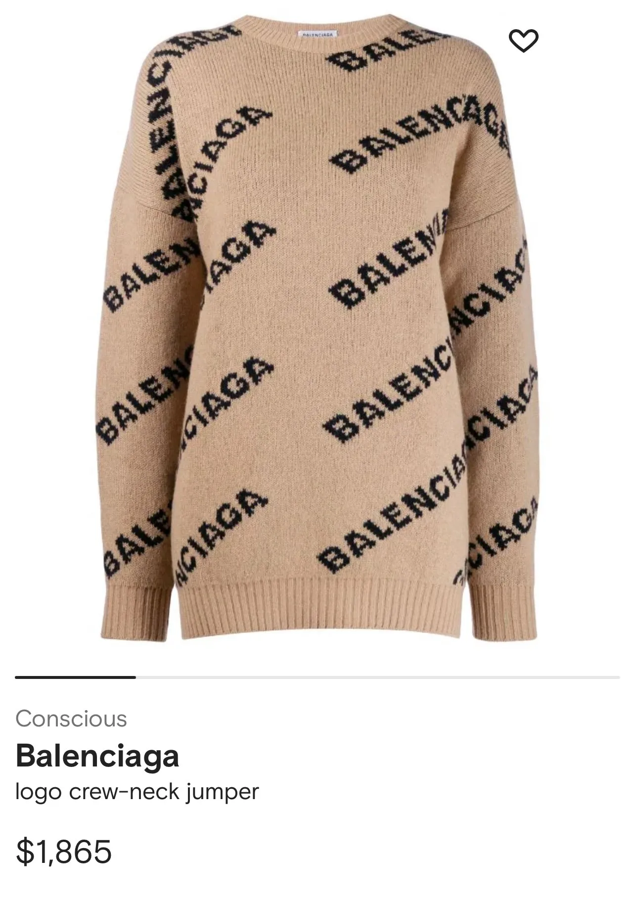 Balenciaga Logo Crew Neck Pullover