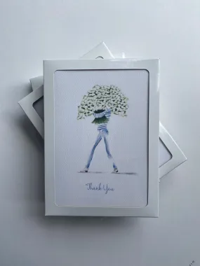 Boxed Thank You Cards - Jeans Flowers