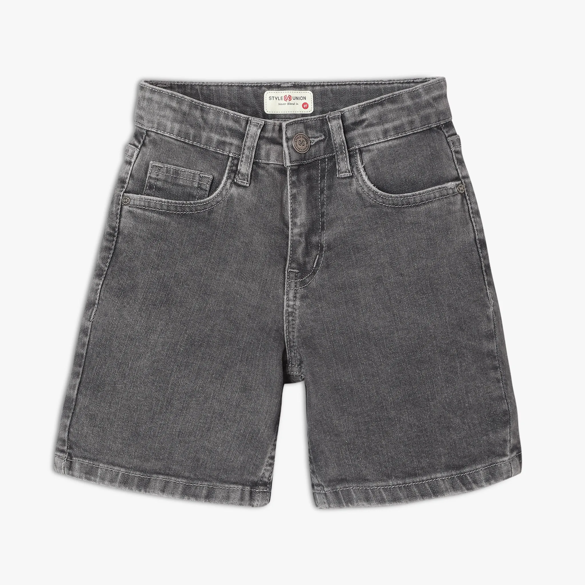 Boy's Regular Fit Distressed Shorts