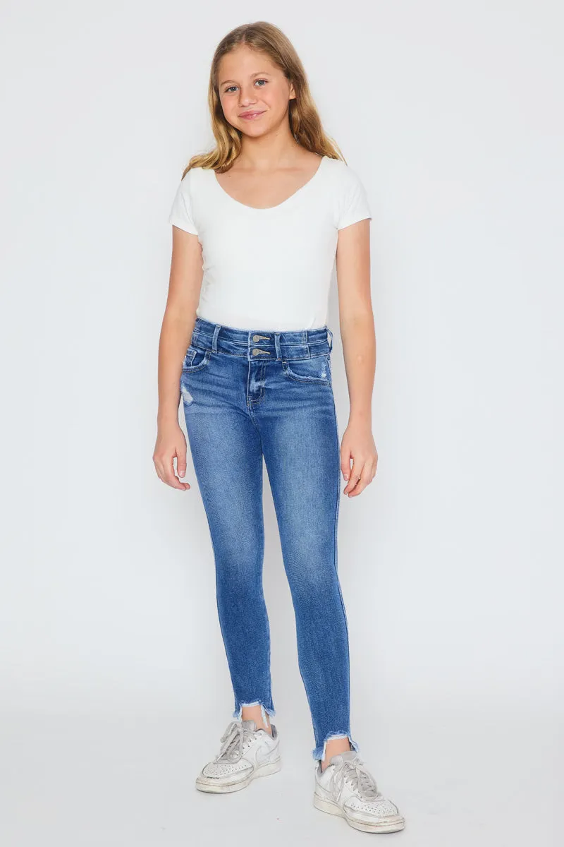 Bunnie High Rise Ankle Skinny Kid Jeans