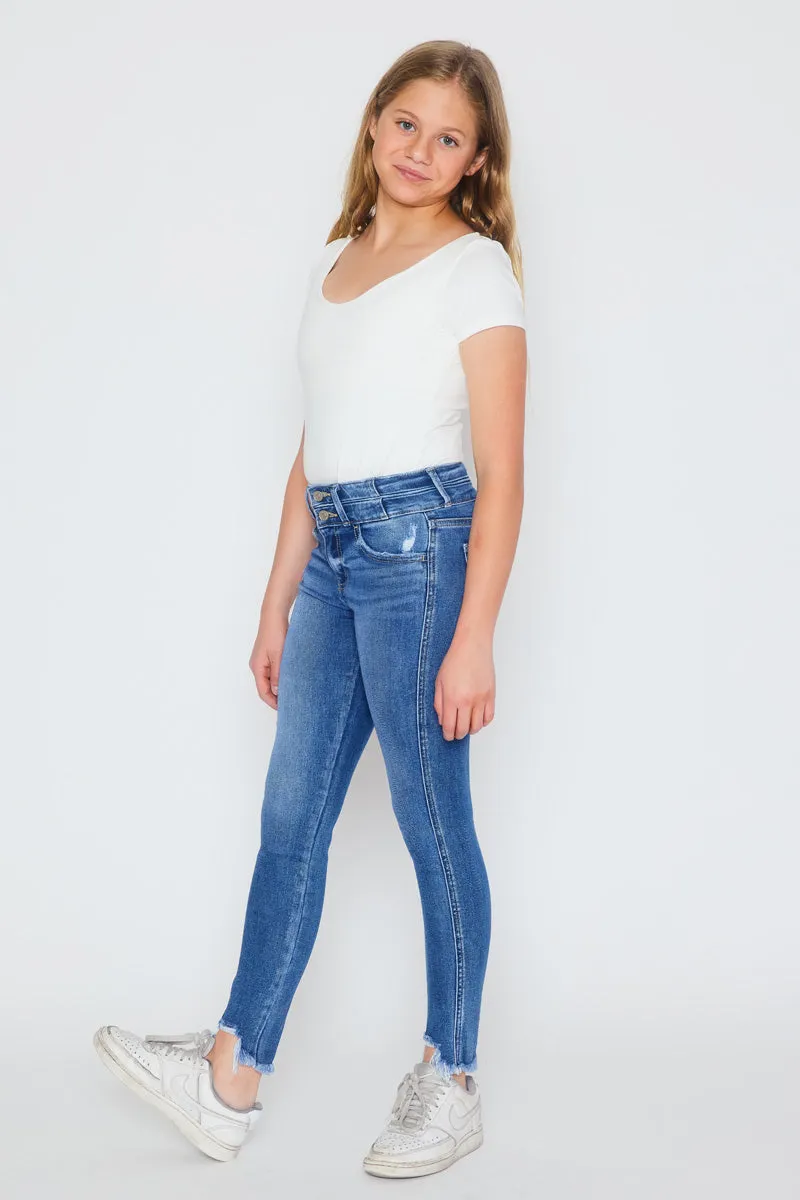 Bunnie High Rise Ankle Skinny Kid Jeans