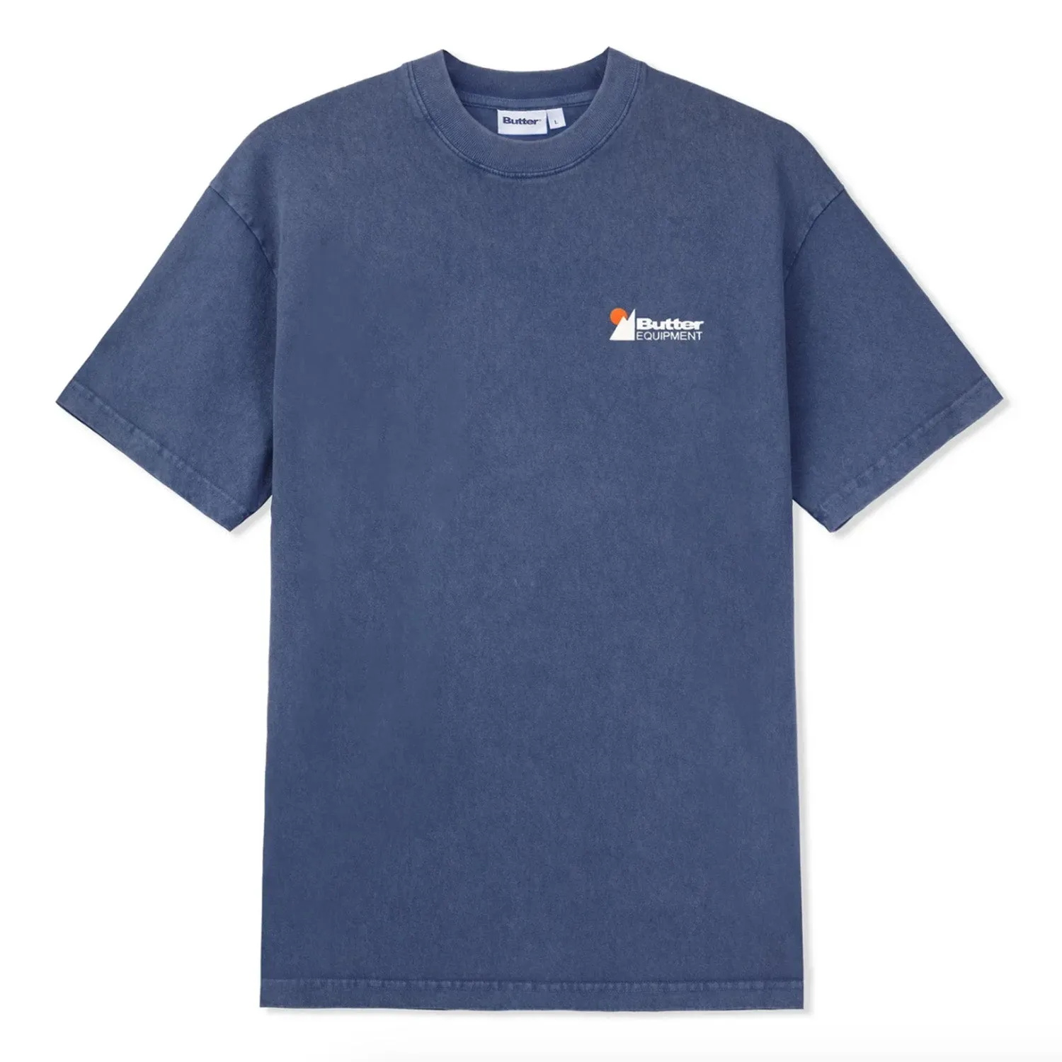 Buttergoods Distressed Pigment Dye Tee 'Blue'