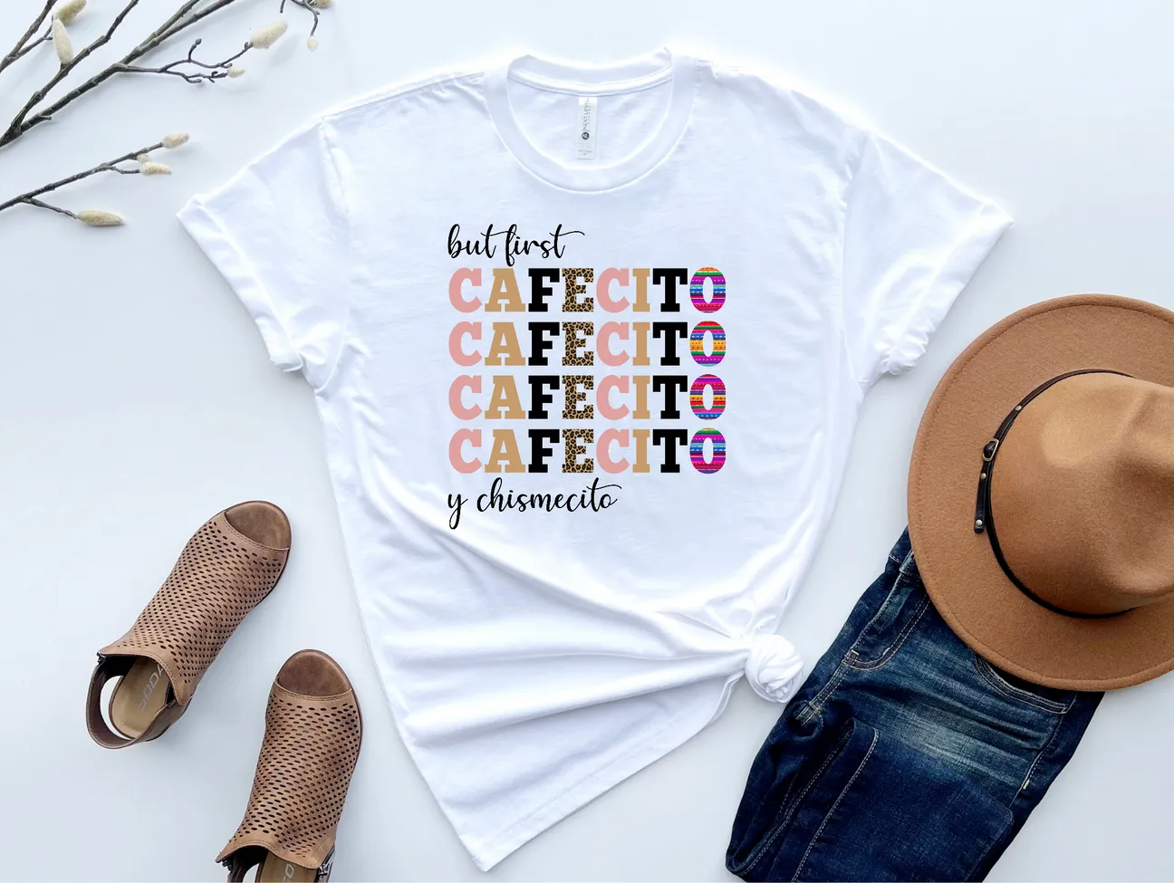 Cafecito Graphic Cotton Tee