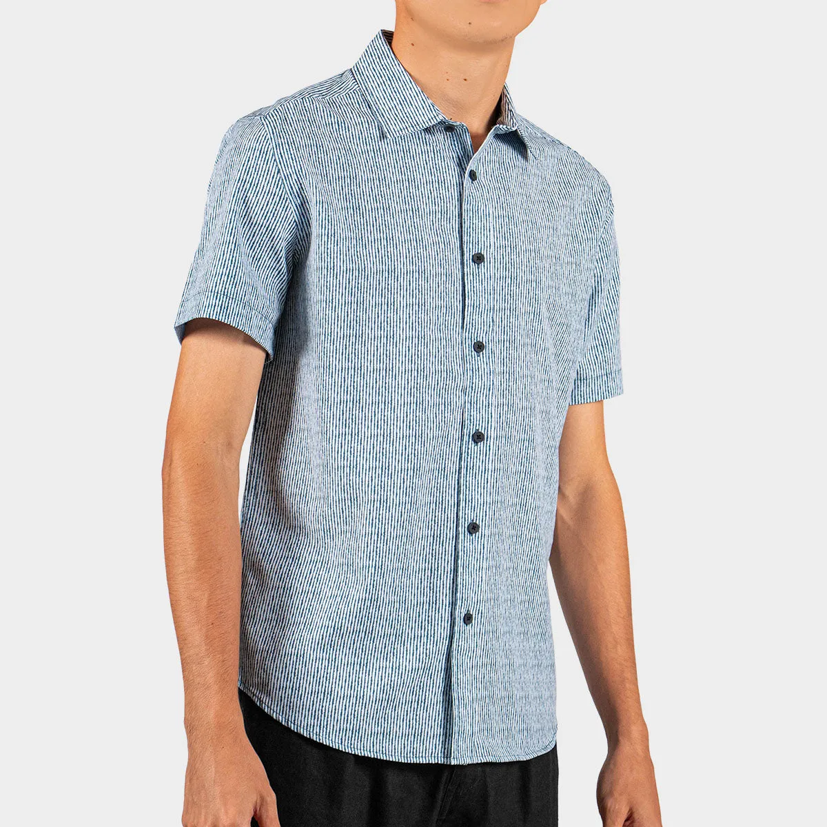 Camisa Casual Para Hombre Manga Corta