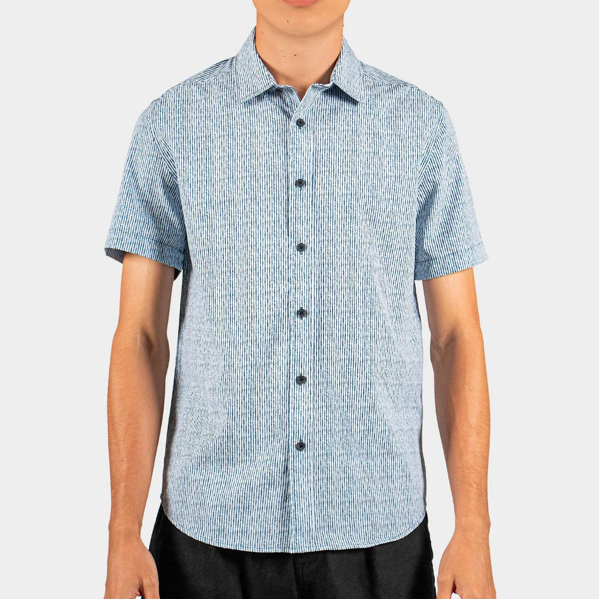 Camisa Casual Para Hombre Manga Corta