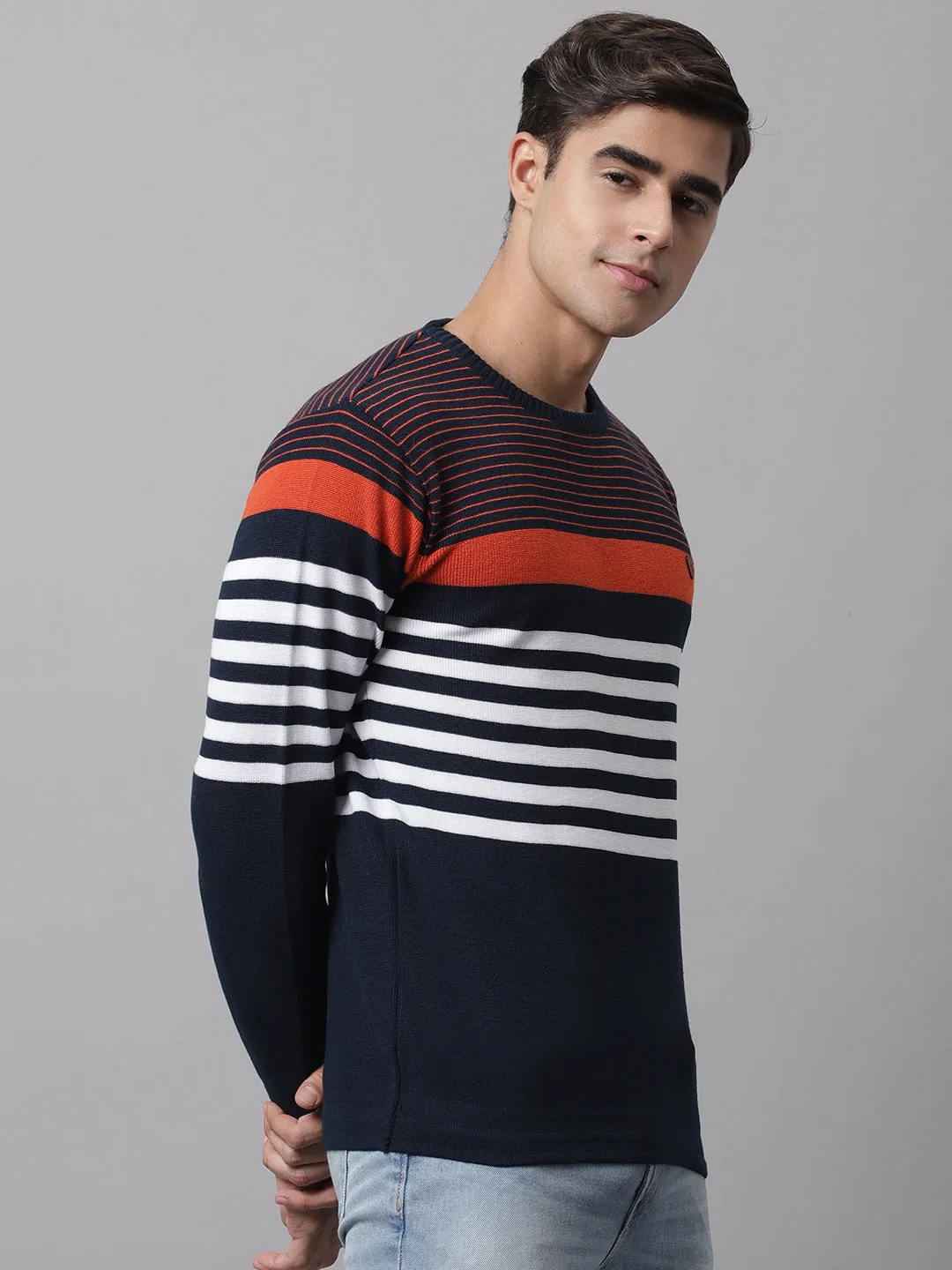 Cantabil  Men Navy Sweater