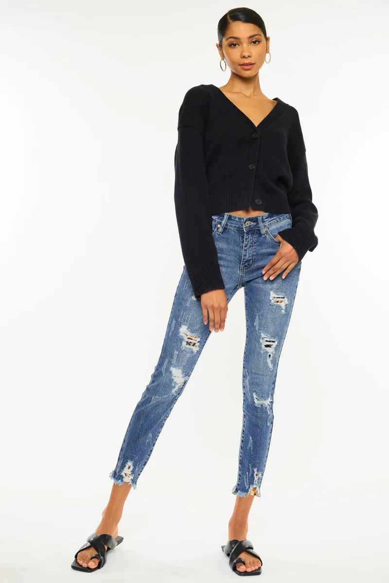 Carlita High Rise Ankle Skinny Jeans