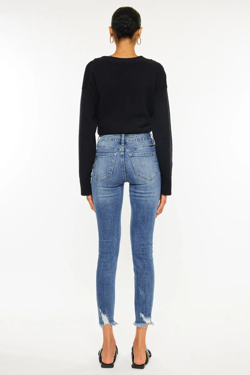 Carlita High Rise Ankle Skinny Jeans