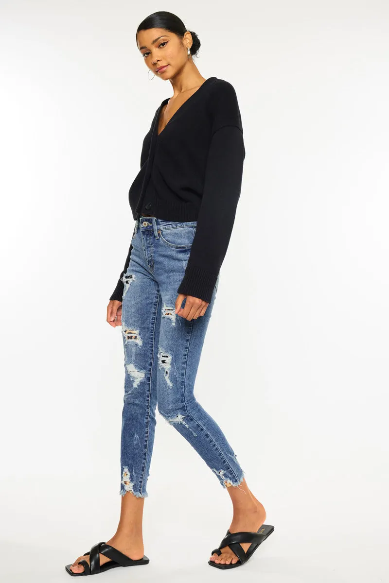 Carlita High Rise Ankle Skinny Jeans