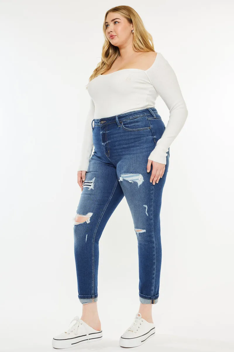 Carly High Rise Ankle Skinny Jeans (Plus Size)