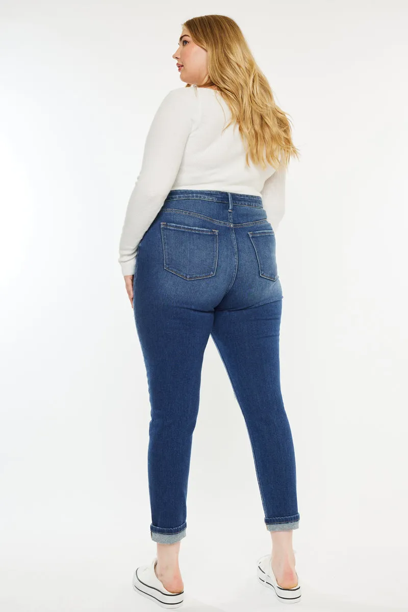 Carly High Rise Ankle Skinny Jeans (Plus Size)