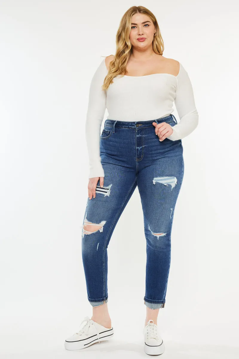 Carly High Rise Ankle Skinny Jeans (Plus Size)