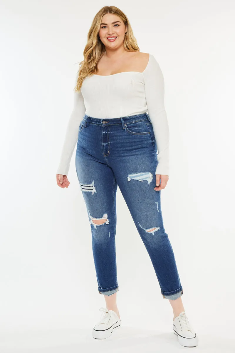 Carly High Rise Ankle Skinny Jeans (Plus Size)