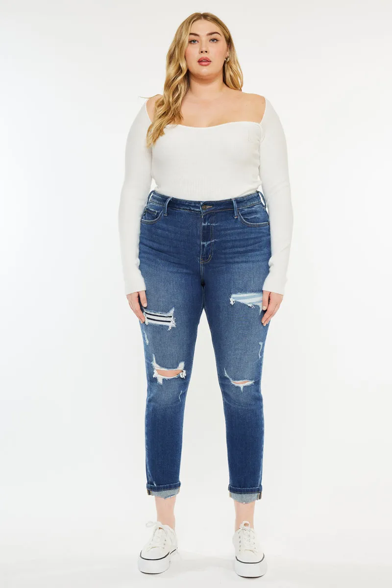 Carly High Rise Ankle Skinny Jeans (Plus Size)