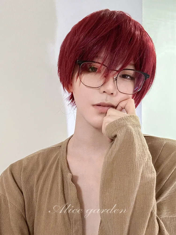 Casual Series Short Red Ikemen Wig ON985