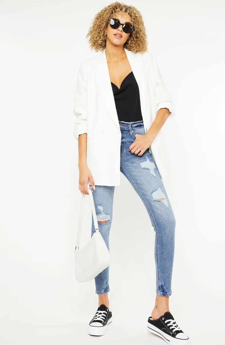 Chanell High Rise Ankle Skinny Jeans