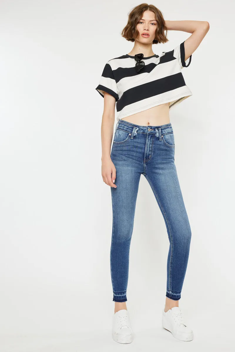 Cleopatra High Rise Ankle Skinny Jeans