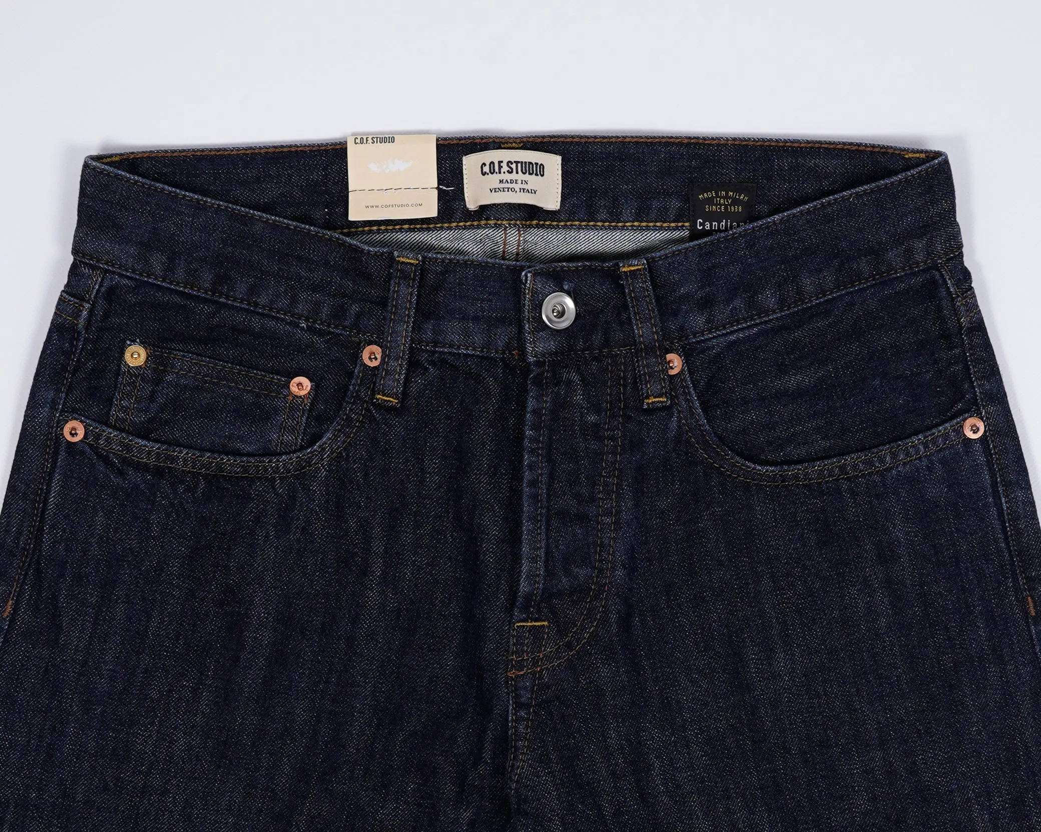 C.O.F. Studio Indigo Selvedge Jeans - Rinsed