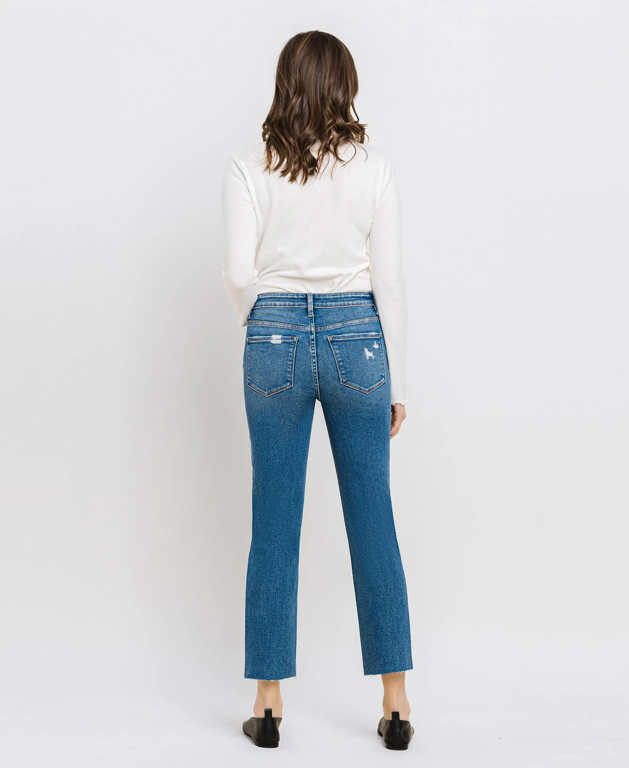 Consistent - High Rise Slim Straight Jeans