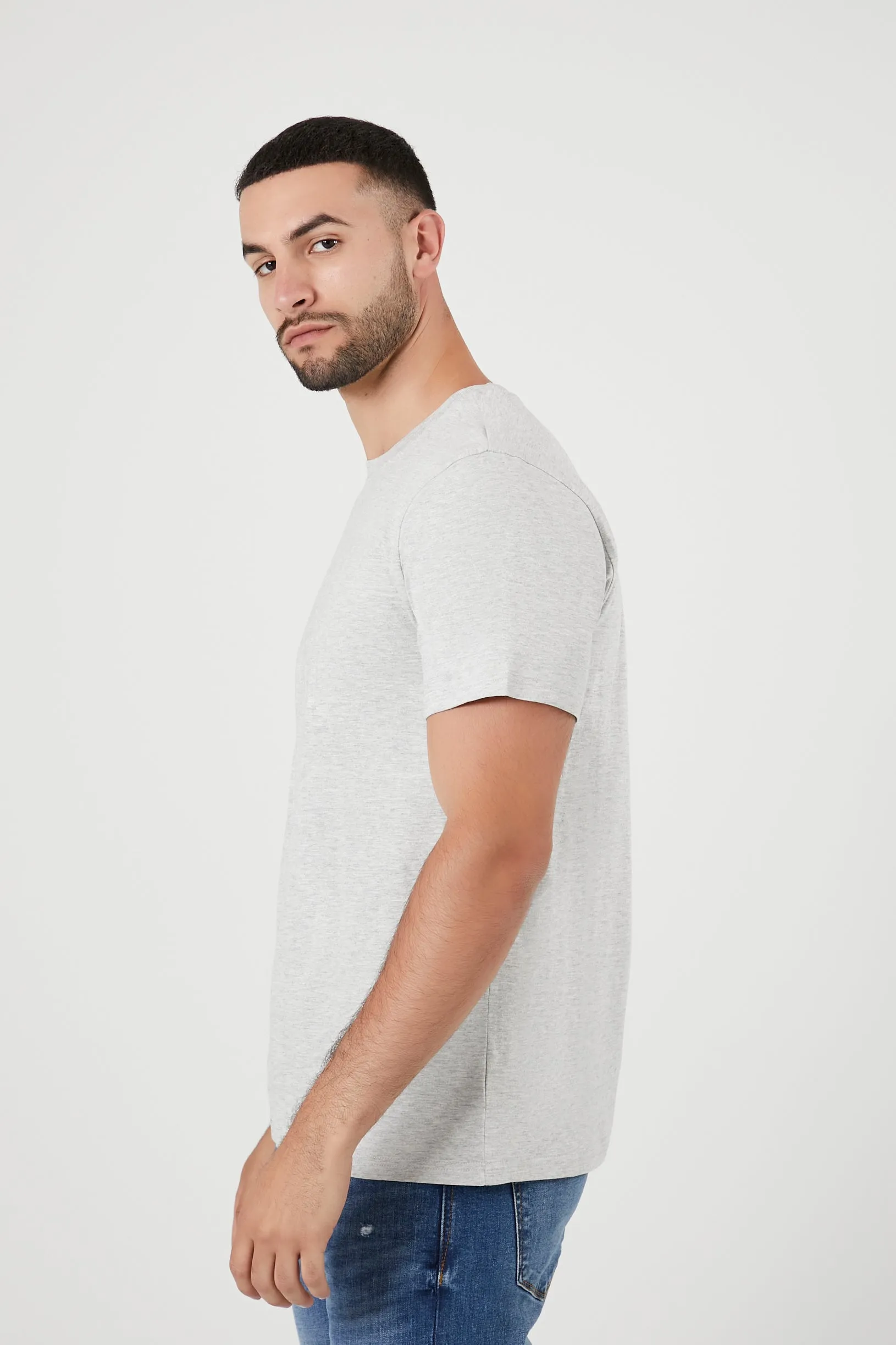 Cotton-Blend Crew Tee