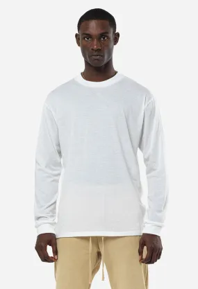 Cotton Cashmere Pullover / White