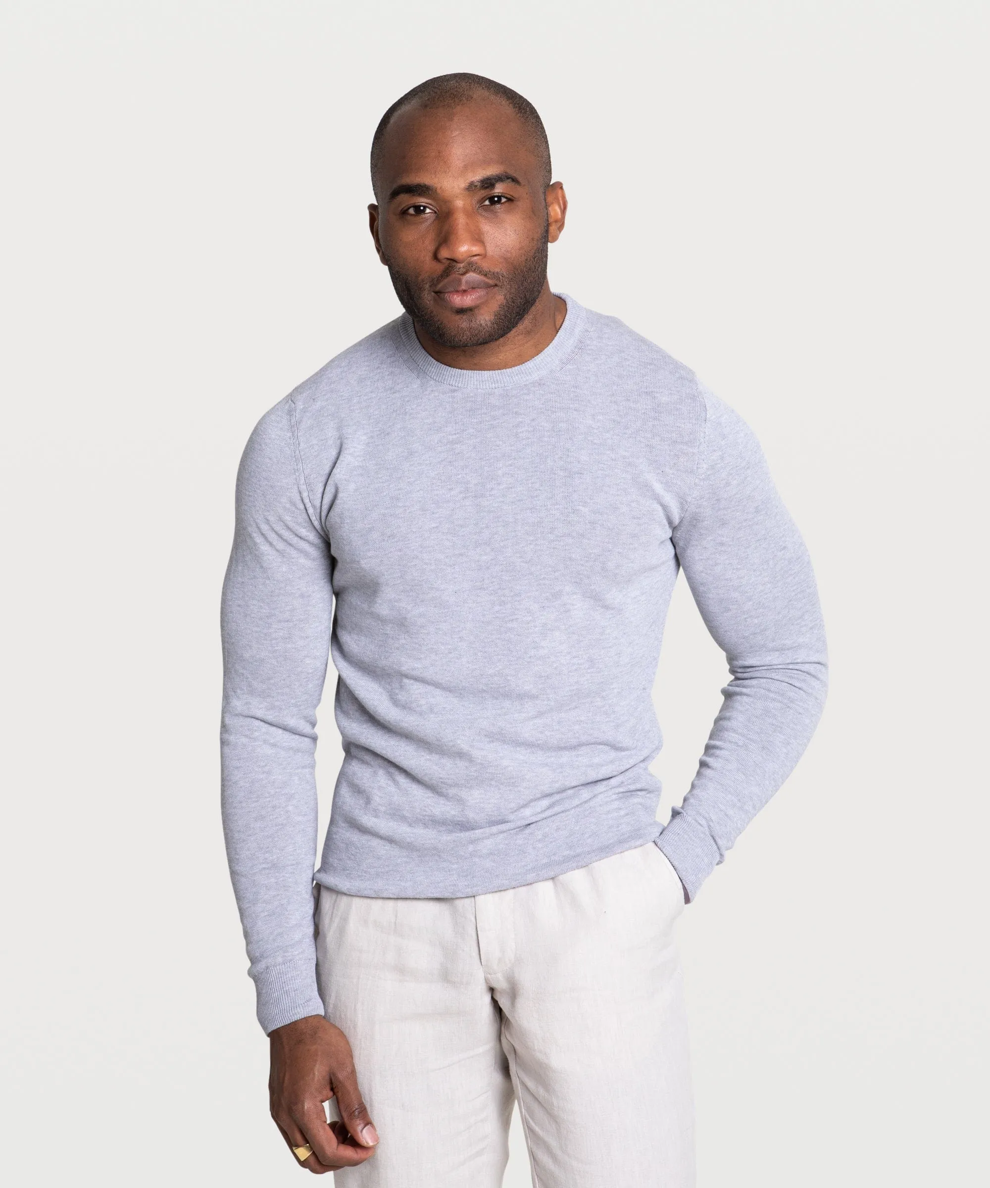 Cotton Crewneck Sweater