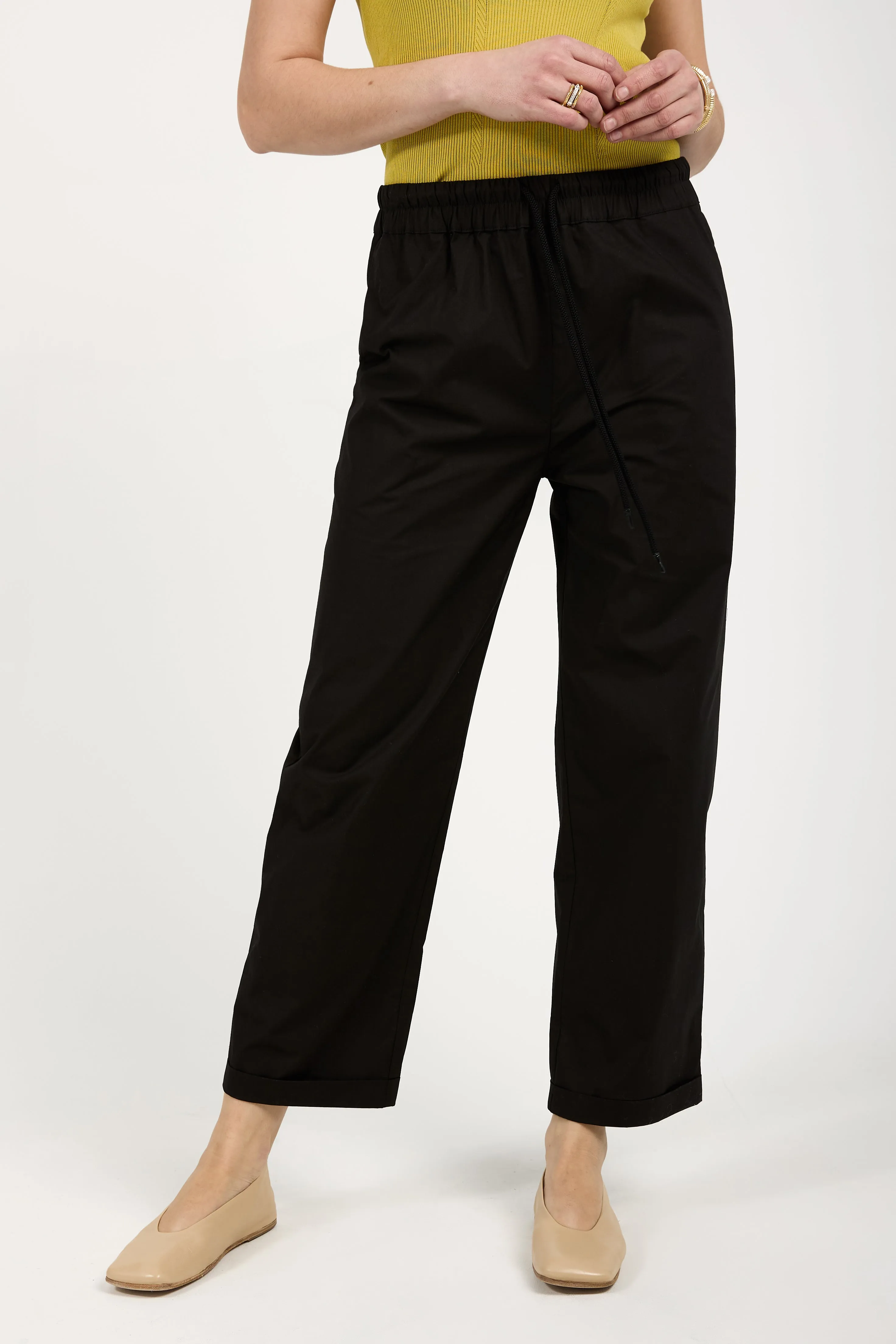 Cotton Pant in Black