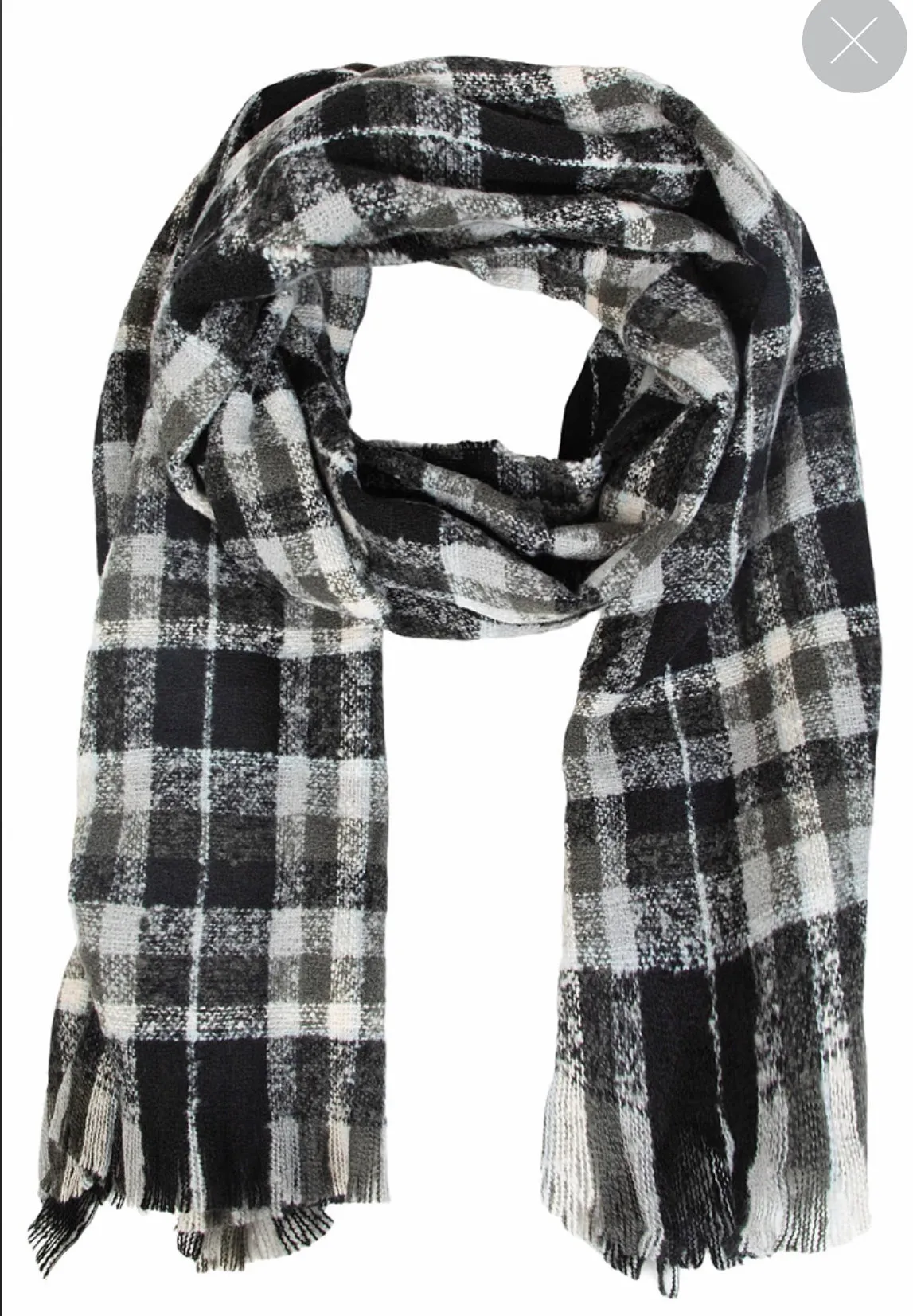 Cozy & Classic Winter Plaid Oblong Scarf