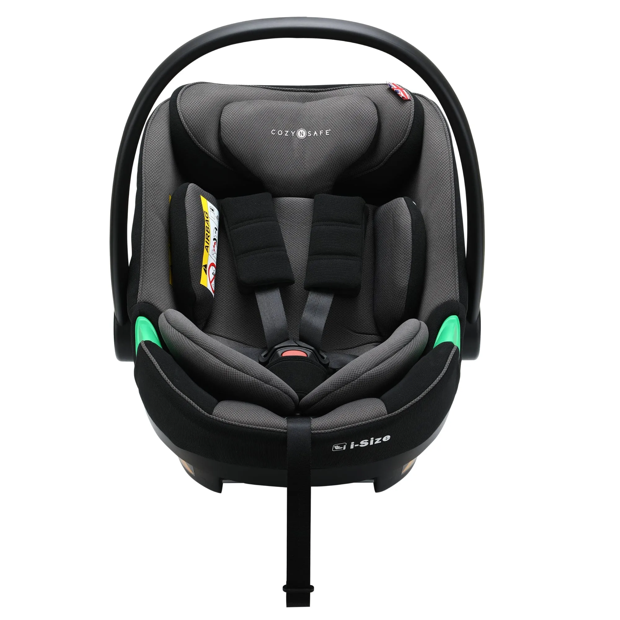 Cozy N Safe Odyssey i-Size Car Seat with Base - Black/Grey