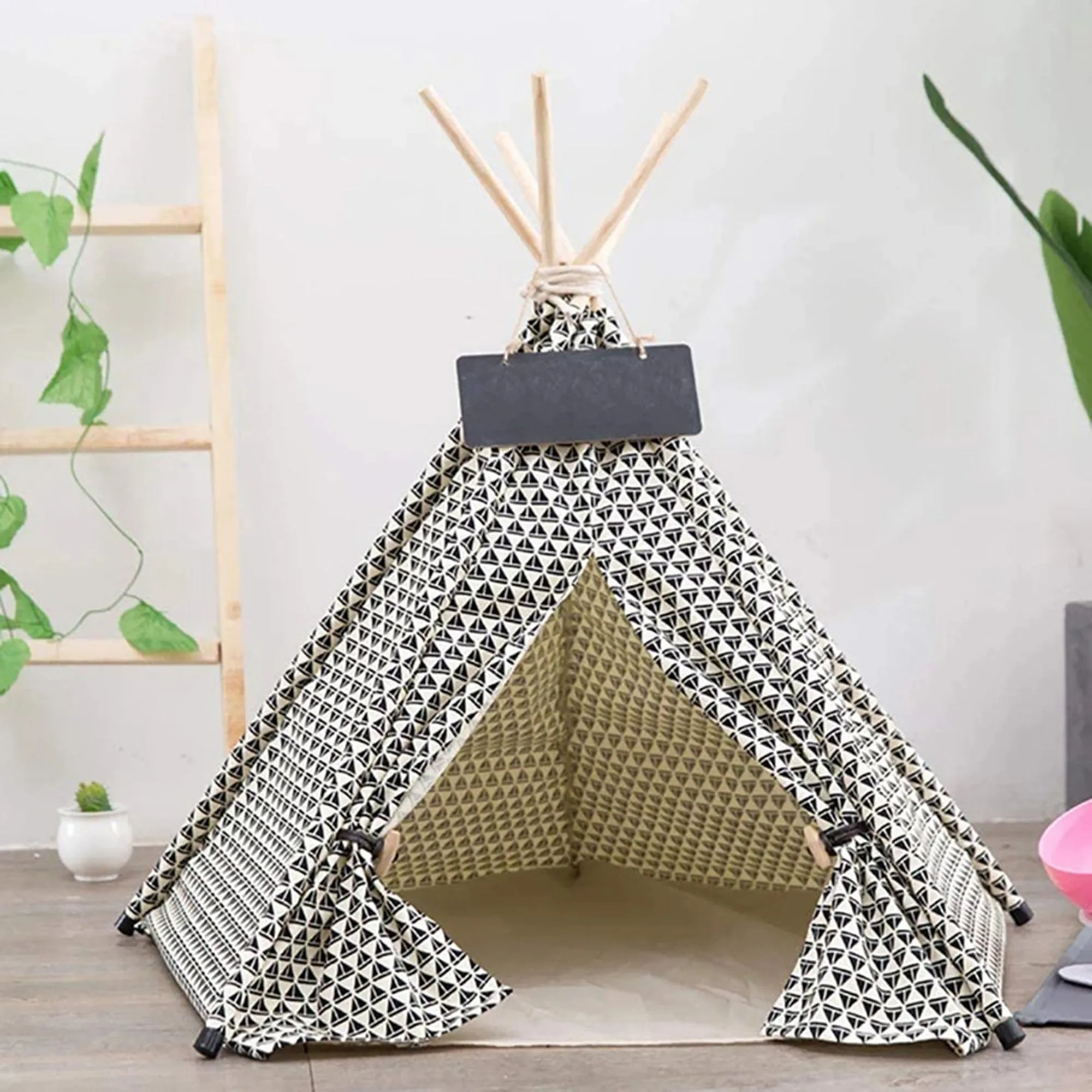 Cozy Pet Teepee Tent For Cats & Dogs