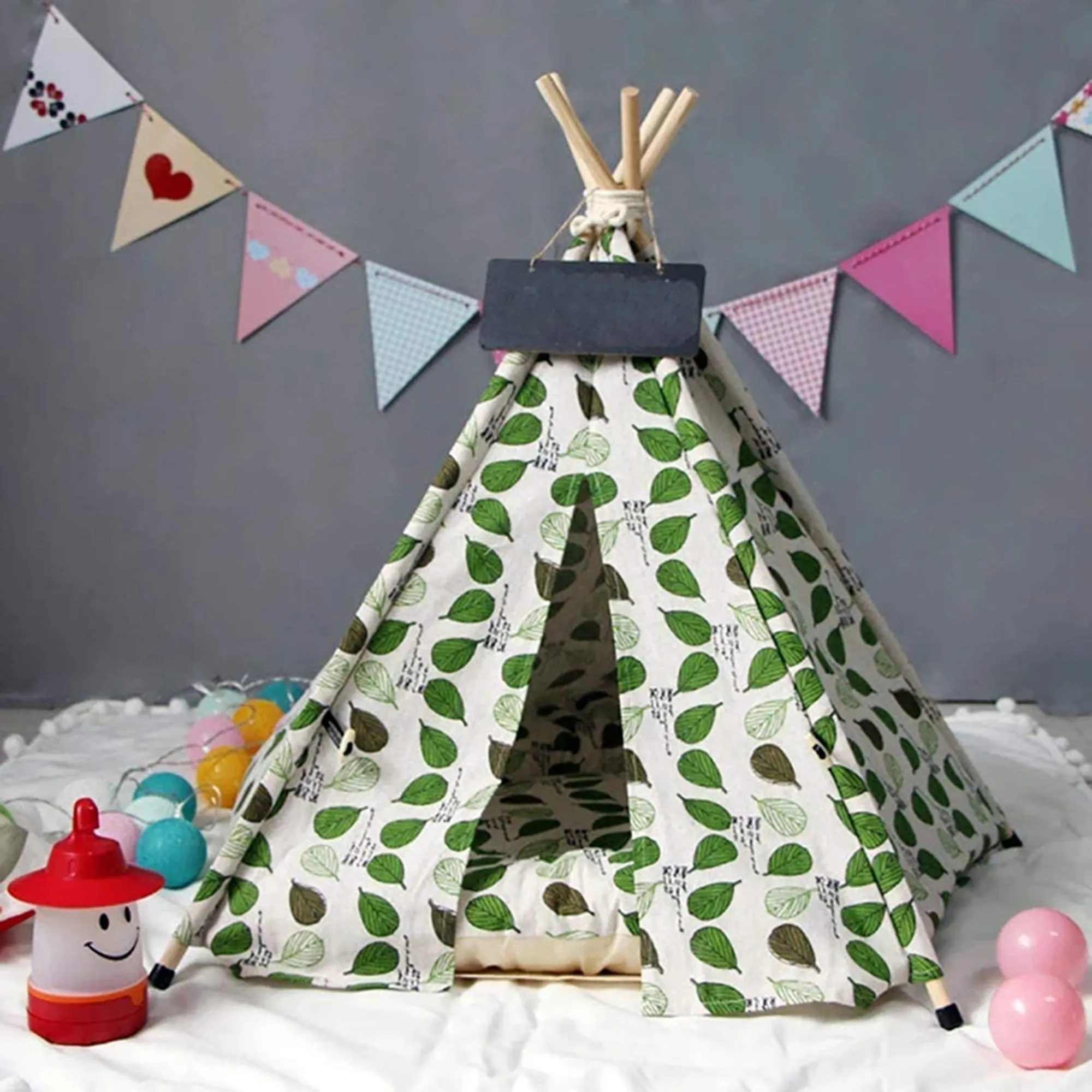 Cozy Pet Teepee Tent For Cats & Dogs