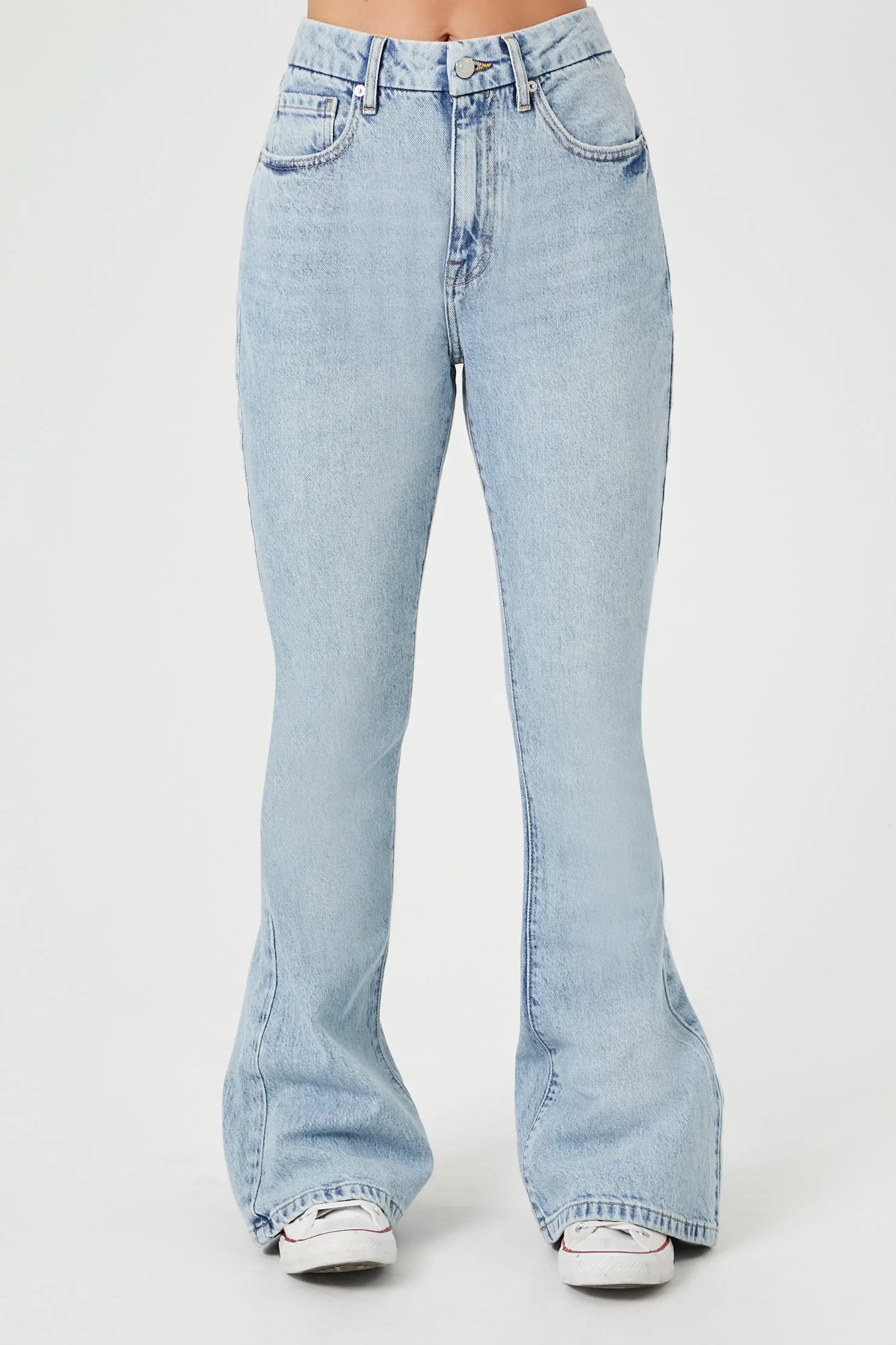 Curvy Stretch-Denim Flare Jeans