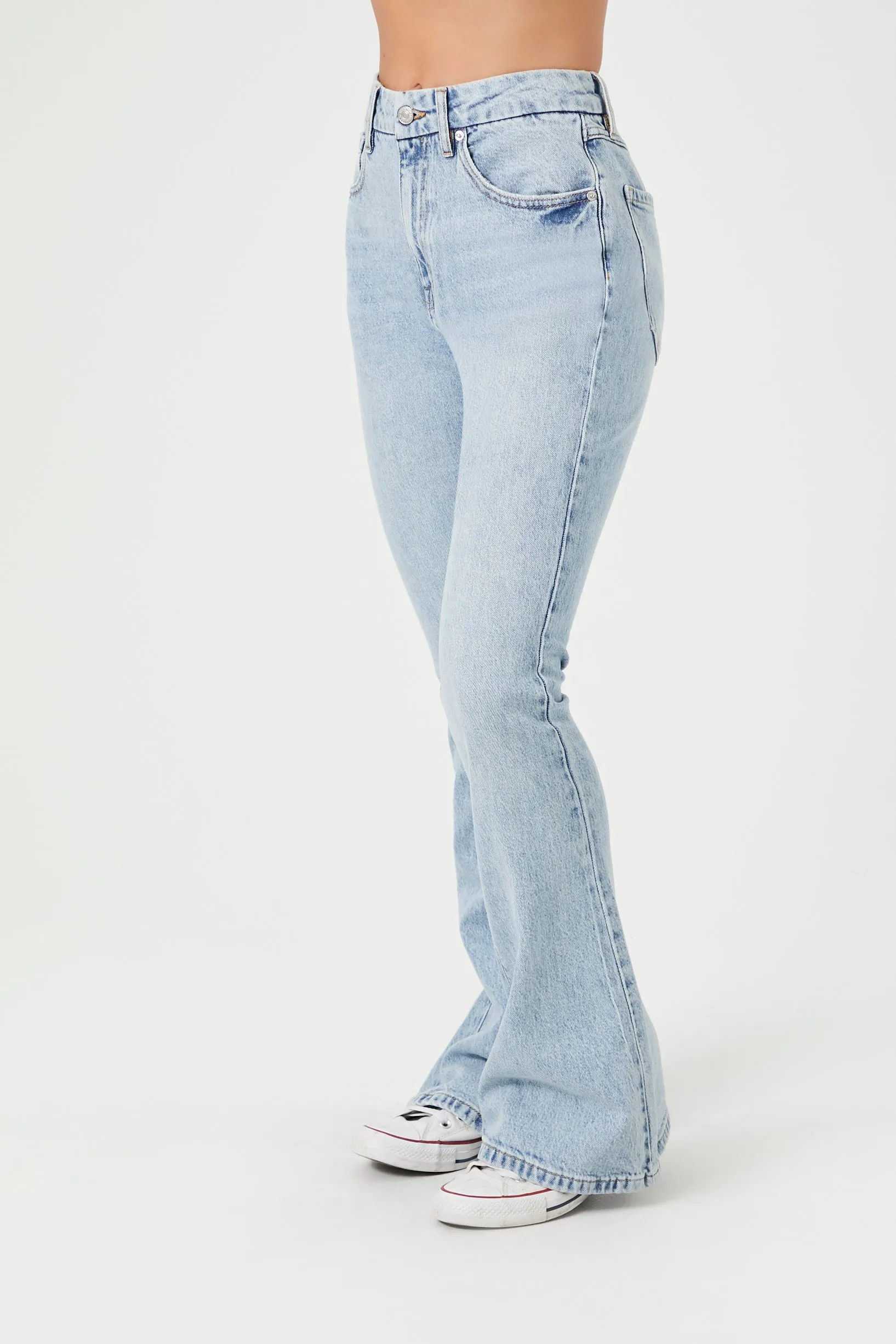 Curvy Stretch-Denim Flare Jeans