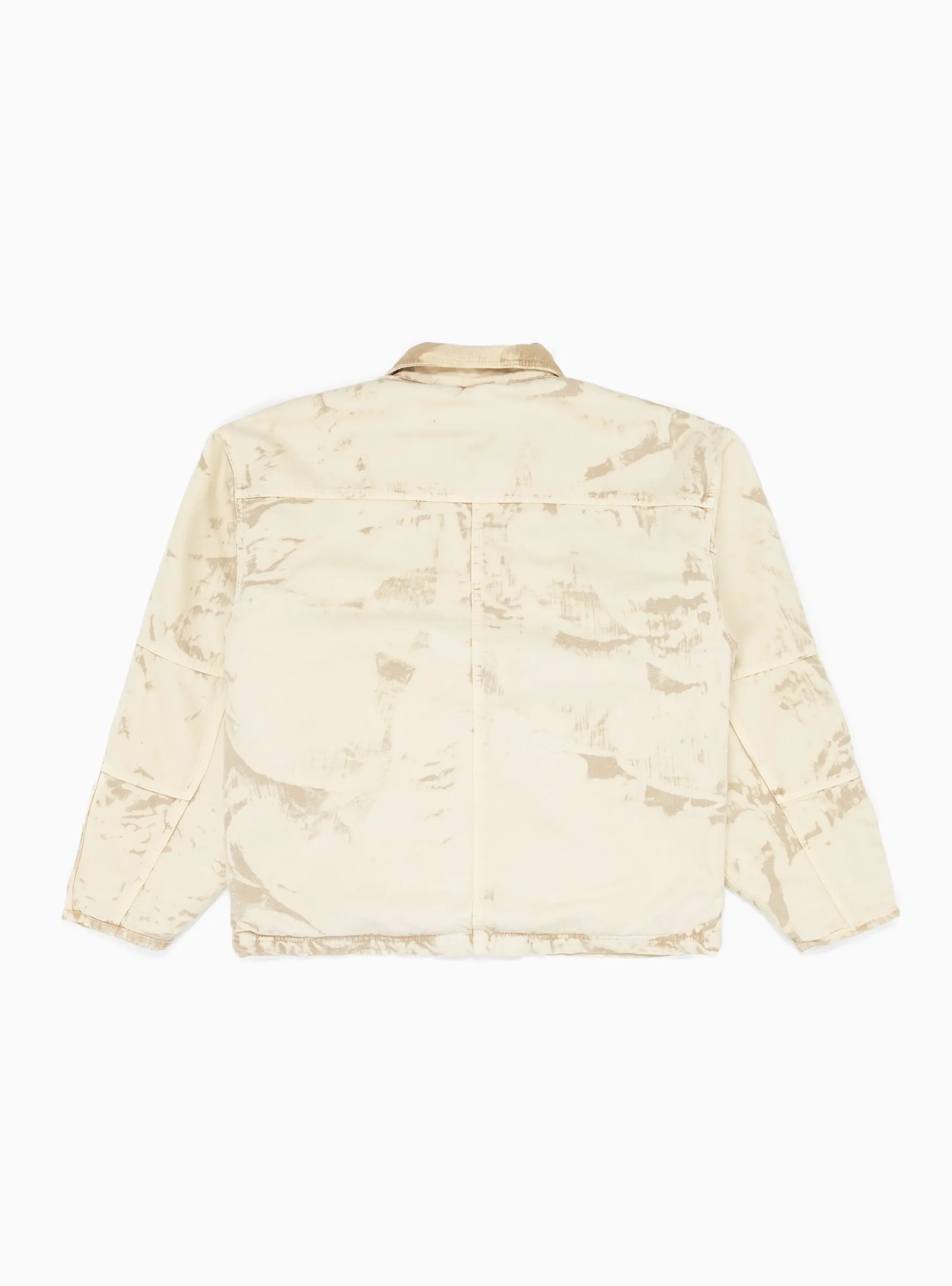 Distressed Canvas Shop Jacket Khaki