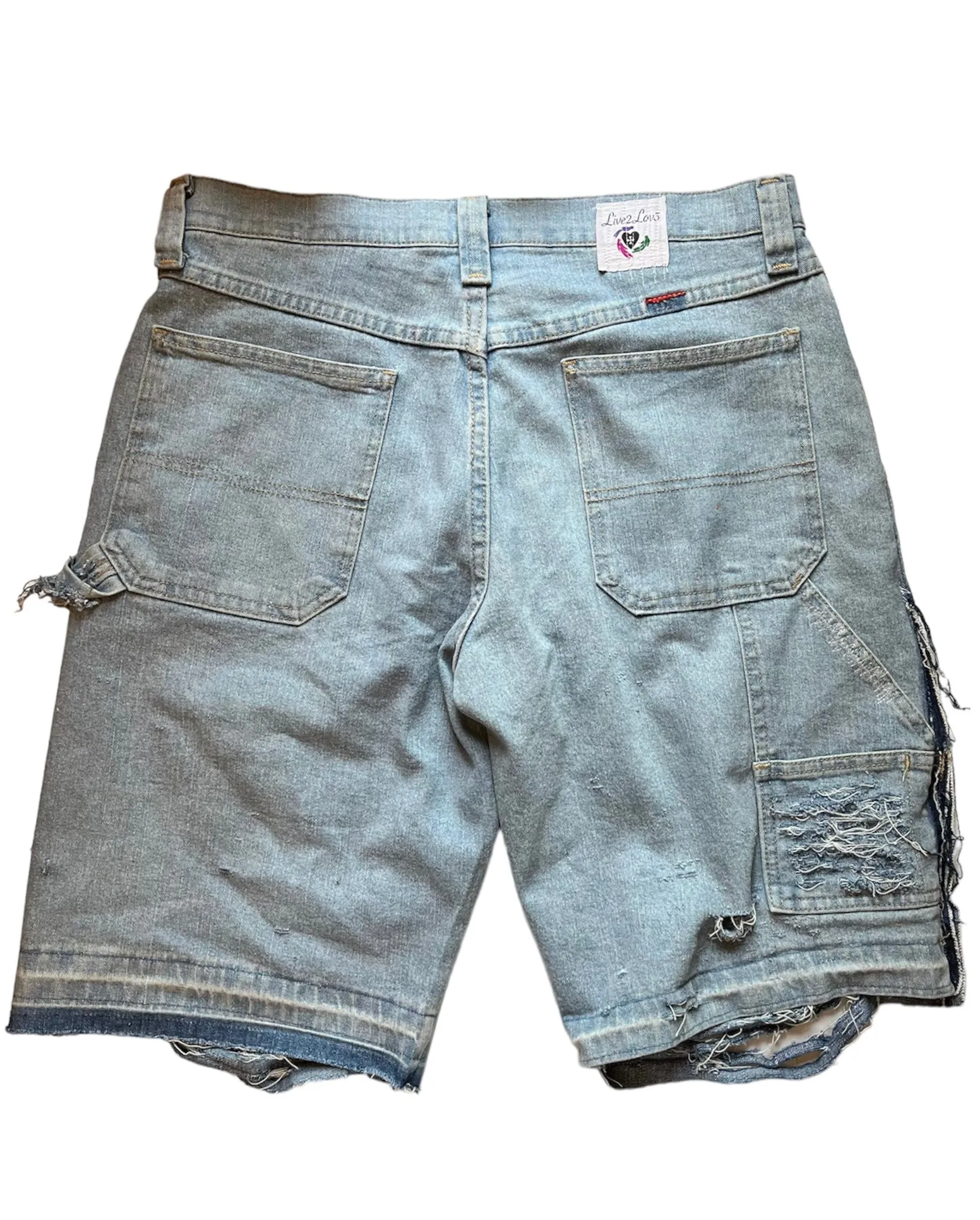 Distressed Denim Shorts